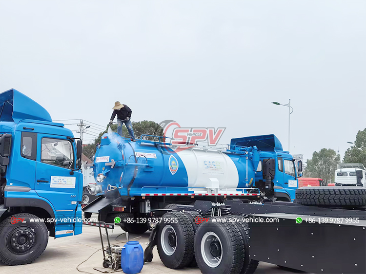 Spraying Wax Sewage Vacuum Truck Protect Seawater Corrosion